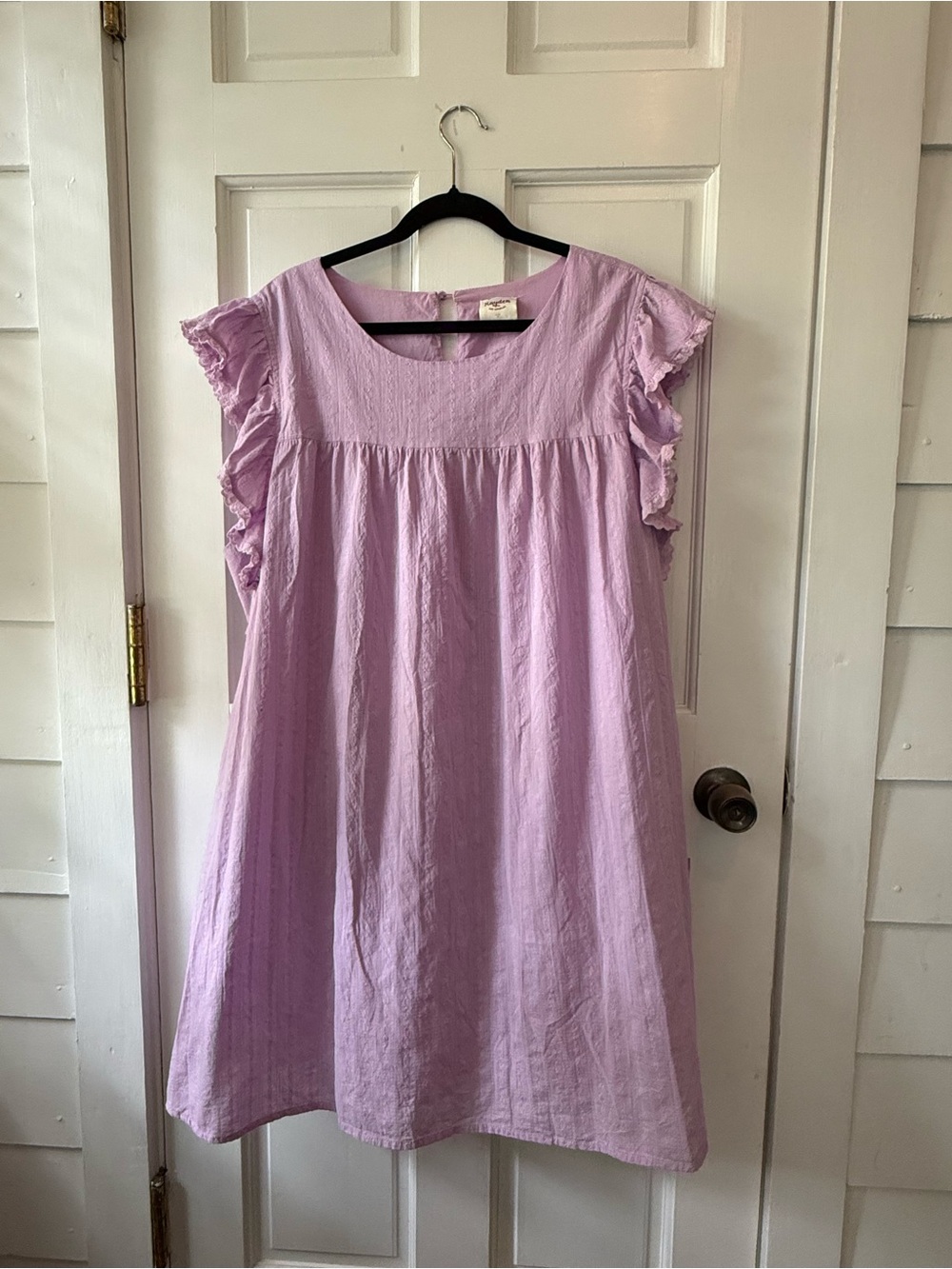 Hayden Los Angeles- Lilac Ruffle Sleeve Casual Dress- Never Worn